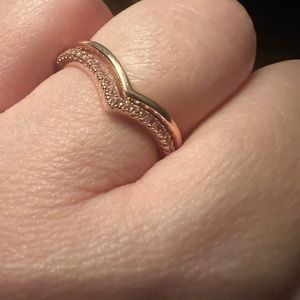 PANDORA rose gold rings